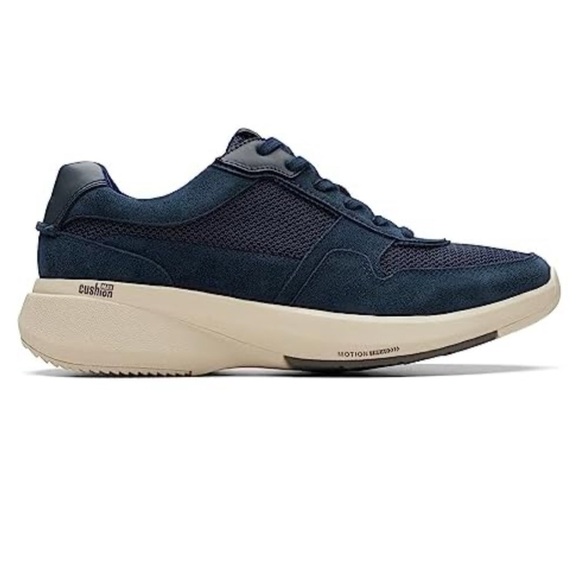 Clarks Men's Lehman Race Oxford, Navy Combi, 13 - Picture 1 of 2